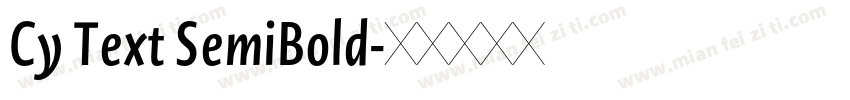 Cy Text SemiBold字体转换